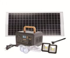 Solar Power System 300W Portable Inverter with Car Jump Starter Function - Image 1