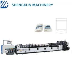 Multifunctional 3 Side Sealing with Gusset Plastic Bag Double Feeding Zipper Pouch Making Machine - Image 1