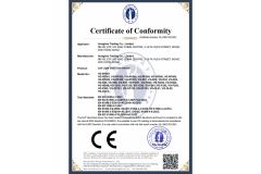 Certificate certificate from Voraglow Trading Co., Ltd