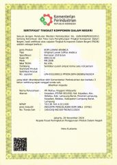 Mr. Zian Coffe - STKDN Arabika Luwak certificate of PT. Najah Sejahtera Production – certificate photo, supplier certificates section