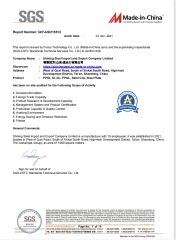 SGS SUPPLIER ASSESSMENT REPORT certificate of Shandong SDEE Steel Co., Ltd – certificate photo, supplier certificates section