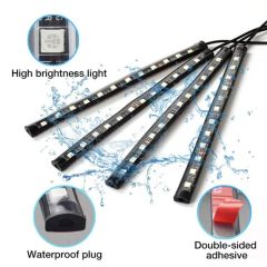 LED Car Light RGB Atmosphere Lamp 20-Keys Music Control Car Decorative Light Strip for Interior Vehicle Ambient Lighting Auto Parts LED Work Light - Image 3