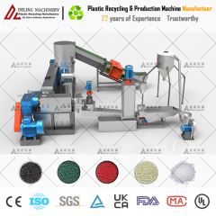 Deling Dependable Double Stage Single Screw Plastic Recycling Granulating Pelletizing Machine Extruder Pelletizer Granulator for Crushed Soft & Hard Materials - Image 3