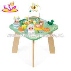 Popular Multifunctional Early Learning Toy Wooden Activity Table for Kids W12D482 - Image 2