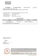 Sound Absorption - ISO354-2003 certificate from Suzhou Fcoustic Eco & Tec Co., Ltd.