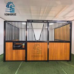 Luxury Customized Bamboo Wood Horse Stable Equipment Horse Stall Front Panels Box Stable - Image 6