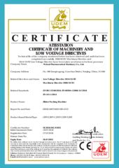 CE certificate for blister packing machine certificate of Nanjing Welead Pharm Machinery Tech Co., Ltd. – certificate photo, supplier certificates section