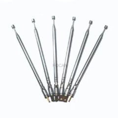 Stainless Steel 7 Sections Rod Telescopic Antenna, FM DAB TV Radio Antenna with Screwed Mounting - FOCAN ELECTRONIC FACTORY