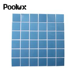 Pool Tiles for Swimming Pool with Ceramic Pool Mosaics Color Blue OEM/ODM Yes Size 300*300 Shape Square Thickness 6mm Model - Image 1