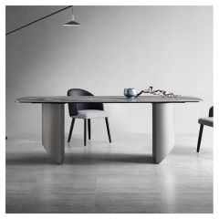 Luxury Dining Table Set 6 Chairs Sinered Stone Full Dining Table - Image 3