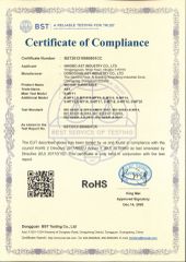 Rohs of DC Motor turntable certificate of Dongguan AST Industry Co., Ltd. – certificate photo, supplier certificates section