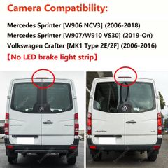 EnruigeOK 3rd Brake Light Rear View Backup Camera For Mercedes Sprinter / VW Crafter MK1 - Image 2