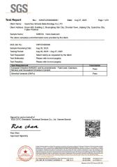 SGS SIMEDA NANO DESICCANT certificate from Quanzhou Simeda Biotechnology Co., Ltd.