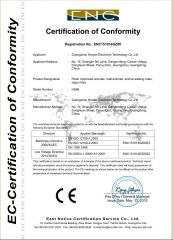 CE certificate for amusement motorcycle certificate from Guangzhou Hansel Electronic Technology Co., Ltd.