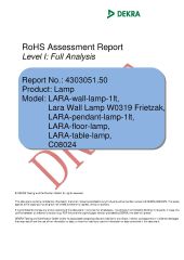 RoSH certificate from ZHONGSHAN AOSIMAN LIGHTING CO., LIMITED