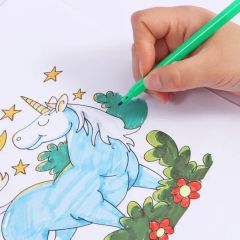 12 Vibrant Colors Long-Lasting Smooth Ink Paint Markers Water Color Pen - Image 5