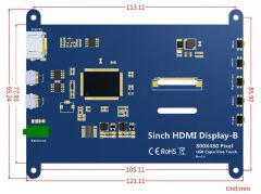 5 Inch 800X480 LCD Screen TFT Module with HDMI Driver Board for Raspebrry Pi - Image 5