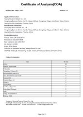 24K Gold Serum COA certificate from Guangzhou Aixin Cosmetic Co., Ltd.