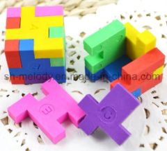 Cute 3D Magic Cube Puzzle Erasers/Rubber/Shape Eraser - Image 1