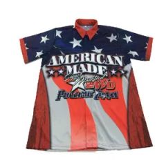 Full Button Sublimated Custom Racing Shirts Auto Racing Polo Shirts Motorcycle & Auto Racing Wear - Image 3