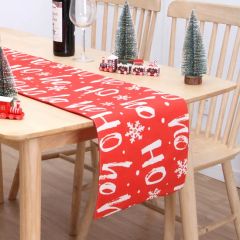 Christmas Table Runner Double Layer Cotton Linen Table Mat Origin China Model NO. NV-213 Suitable for All Material Polyester - Image 4