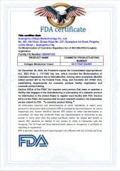 FAD certificate from Guangzhou Aifujia Biotechnology Co., Ltd.