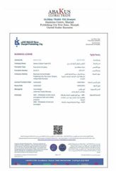 Business License certificate from Abakus - Gourmetas