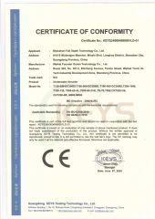 CE certificate from Shenzhen Full Depth Technology Co., Ltd.