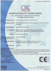 inground certification certificate from Shanghai Silbo Electric Lighting Co., Ltd.