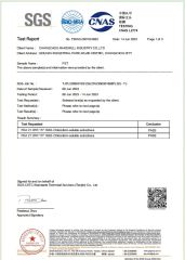 Certificates certificate from Changzhou Makewell Industry Co., Ltd