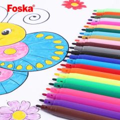 12 Vibrant Colors Long-Lasting Smooth Ink Paint Markers Water Color Pen - Image 6