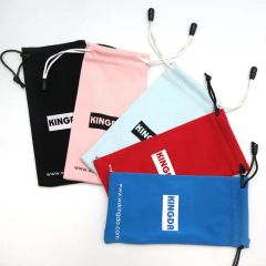 High Grade Soft Jewelry Velvet Bags Custom Drawstring Closure Flannel Velvet Gift Pouches - Image 2
