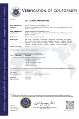 Certificates certificate from JIANGSU OUMAN ELECTRONIC EQUIPMENT CO., LTD.