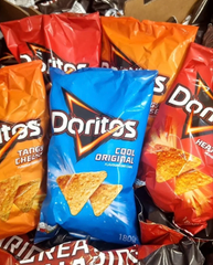 Doritos Tortilla Chips 180g – Cool Original, Tangy Cheese, Fully Loaded Nachos & Flame Grilled Whopper (12 Packs per Carton) - Sosa Merchant Solutions