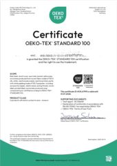 Our certificates certificate from Jiangmen Neiyishe Garment Co., Ltd