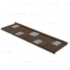 Kerala Anti-Corrosive Composite Stone Coated Metal Roof Tile Shape Arched Color Colorful Size 1340*420mm Lifespan - Image 2