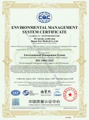 ISO 14001 certificate from Hunan Eter Medical Co., Ltd.
