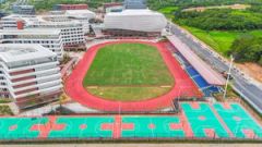 Through Multiple Checks High Security Rubber Running Track for Key Universities - Image 1