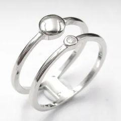 Fashion Multi Color Cubic Zirconia 925 Sterling Silver Rings for Party - Image 2