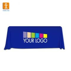 Custom Trade Show Sublimation Printed Logo Polyester Spandex Table Cover - Image 3