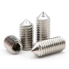M4X20 A2 Stainless Screw with Cone Point Socket Set Screw Origin China Groove Hexagon Customized Yes Trademark Rankoo Head Style Round - Image 4