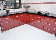 Mirror finish acrylic Modular Kitchen Material Wooden Appearance Modern Door Finishing Acrylic Finish Type Powder - Image 8