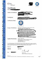 ISO certificate from Suzhou Med4u Medical Instrument Co., Ltd.