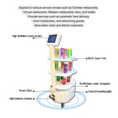 Long Battery Life Catering and Hotel Customized Commercial Service Delivery Robot - Image 4