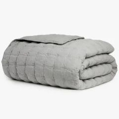 Linen Shell Comforter Microfiber Filling Duvet Quilts Origin China Material Linen Age Group Adults HS Code 9404904000 Pattern Solid Color - Image 2