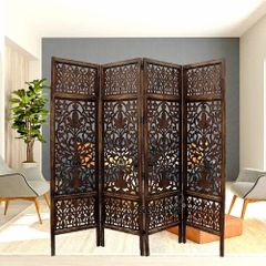 Room Partitions Screens Colour Brown Open Style Foldable No. of Panels 1 Panel Surface Finish Natural Type of Partition Fixed - Image 1