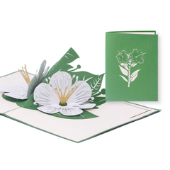 Tree Pop Up Card Colorful Design 3D Greeting Card Peach Tree Art Print Greeting Card Personalize Peach Tree Handicraft - Image 3