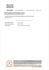 Mica certificate from Hangzhou Weshare Import and Export Co., Ltd.