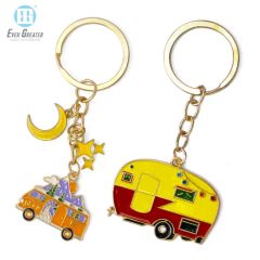 Sublimation Hard Enamel Keychains Custom Metal Keychain Origin China Shape Customized Feature Anti Rust HS Code - Image 4