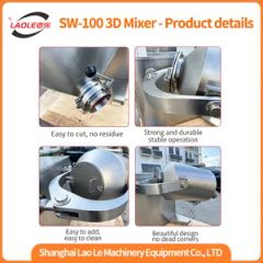 Sw 100 Full Automatic Commercial Three Dimensional Milk Powder Mixer Chemical Mixing Machine - Image 4